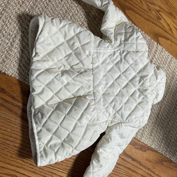 Disney White Quilted Puffer Jacket with Character Patch - Picture 5 of 6